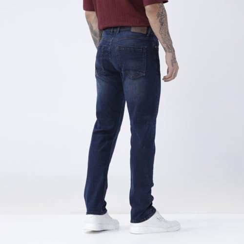Image of BASICS Cotton Stretch Men's Jeans | Smart Casual Denim | Ultra-flexible stretch cotton denim. Modern style. Durable, breathable & built for all-day travel comfort.