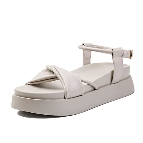 Sandales de luxe en cuir PU torsadé pour femmes exigeantes