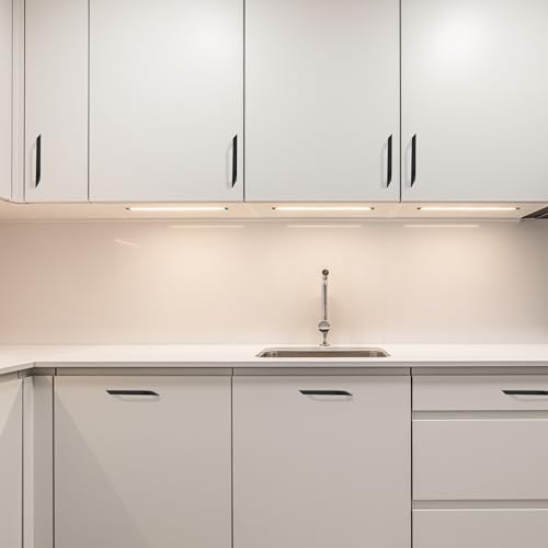 Image of LAPO 6 Inch Cabinet Pull Handles for Drawer & Wardrobe, Ideal for Kitchen Use, Rust Safe Finish, Easy Install Design, 3 Years Warranty (160mm, Black Finish, Pack of 6) - Twist