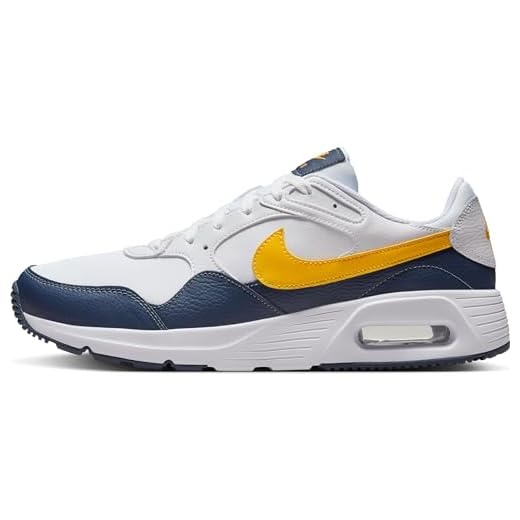 Nike Air Max Sc, Sneaker Uomo, White/Laser Orange-Thunder Blue, 43 EU