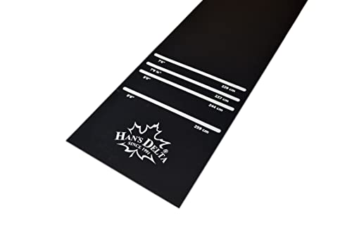 Han's Delta Professional Heavy Duty Darts Mat, Soft & Steel Tip Darts Throw Line (100-801) #TOP2
