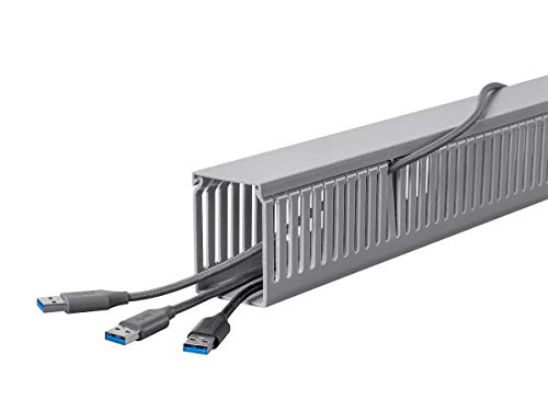 Monoprice Open Slot Wiring Raceway Duct with Cover, 6 Feet Long