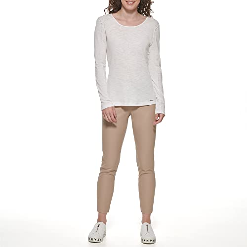 Image of DKNY Women's Crewneck Long Sleeve Layering Top