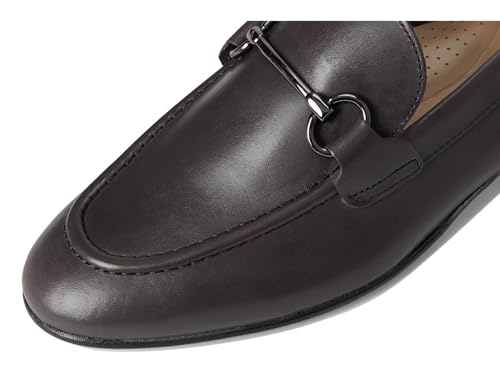 Image of Womens Genuine Leather Comfort Slip On Buckle Dress Loafer