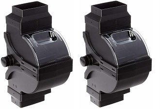 Fiskars Rain Barrel DiverterPro Kit, Black, 59626935 (2-(Pack))