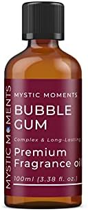 Mystic Moments | Bubble Gum Fragrance Oil 100ml - Perfect for Soaps, Candles, Bath Bombs, Oil Burners, Diffusers and Skin & Hair Care Items. - Perfect for Soaps, Candles, Bath Bombs, Oil Burners, Diffusers and Skin & Hair Care Items