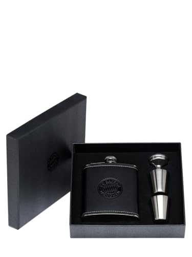 FC Bayern München Flachmann Set Silber I Fußball I Geschenkset I Geschenkidee