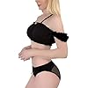 Littleforbig-Damen-Dessous-Set-mit-Rueschenbesatz-Nachtwaesche-Riemen-Nachtwaesche-Cami-Top-Shorts-Bralette-Loungewear--Prinzessinnen-Dessous-Set Littleforbig Damen-Dessous-Set mit Rüschenbesatz, Nachtwäsche, Riemen, Nachtwäsche, Cami, Top, Shorts, Bralette…