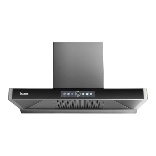 Image of Hindware Smart Appliances | MARCELLA AUTOCLEAN 90 IN | Suction 1700 m /hr* | BLDC Motor | Filterless, Auto Clean Wall Mounted Chimney | Made in India | 12 Yrs Warranty on Motor & 3 Yrs on Product