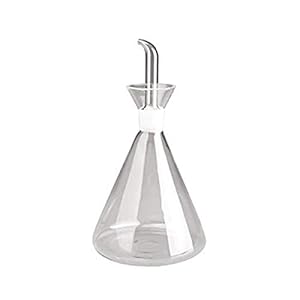 Ibili Olie Cruet, Roestvrij staal, Transparant/Zilver, 19 x 9 x 9 cm