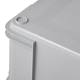 keeeper Transportbox mit Tragegriffen, Euro-Box XL, 28 l, 43 x 35 x 24 cm, Bruno Eco Line, Grau (Eco Stone Grey)
