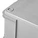keeeper Transportbox mit Tragegriffen, Euro-Box XL, 28 l, 43 x 35 x 24 cm, Bruno Eco Line, Grau (Eco Stone Grey)