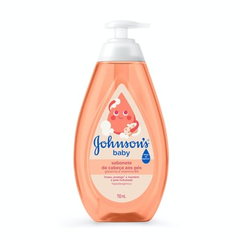 Johnson’s Baby Sabonete Líquido Glicerina Da Cabeça Aos Pés, 750m