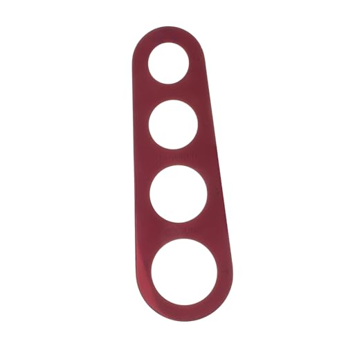 Alipis 4agujero Regla Para Pasta De Acero Inoxidable Medidor De Espaguetis De Orificios Herramienta Para Medir Fideos Seca Para Cocina Italiana y Preparación De Espaguetis
