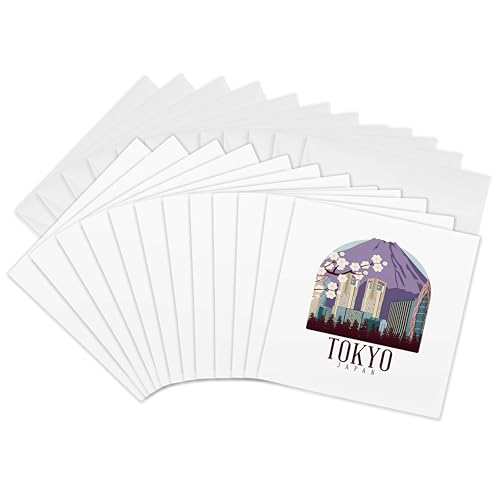 Cartes fleurs de cerisier Tokyo pour correspondances et vœux poétiques