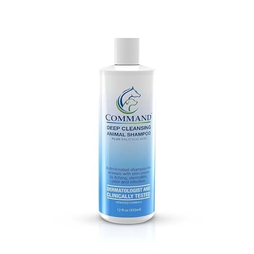 Command Dog Shampoo for Dry Itchy Skin - Itch Relief, Antifungal, Antibacterial Medicated Dog Shampoo by VetriMax (12 Ounces)