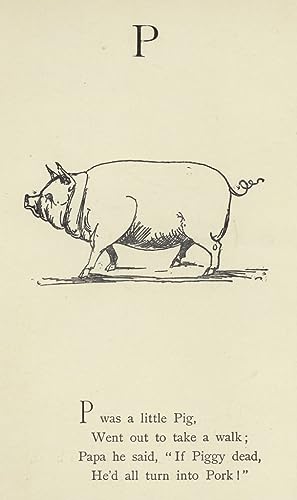 Art portrait pour decoración mural : Toile premium lettre P Edward Lear 60x90