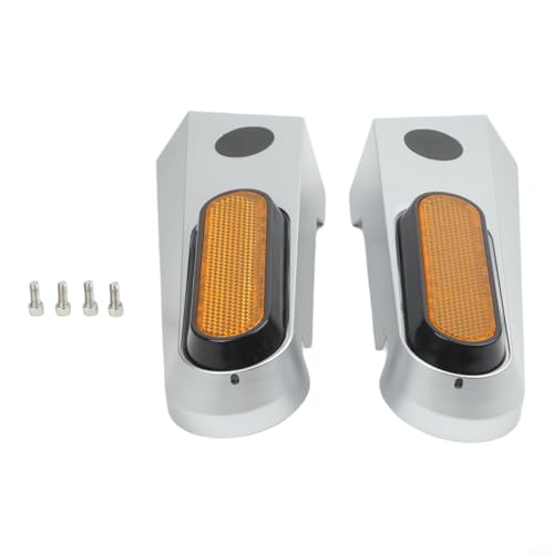 Juego de cubiertas de rueda trasera para scooter Xiaomi 5PRO con inserciones reflectantes amarillas y tornillos de montaje a juego