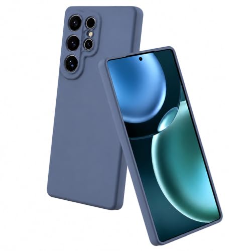 Image of Back Cover Compatible with Samsung Galaxy S26 Ultra 5G | Full Camera Protection | Premium Liquid Silicon Case | Flexible Bumper Case for Samsung Galaxy S26 Ultra 5G (Blue)