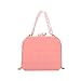 DSJTCH Boîte Acrylique Transparente Sac à bandoulière Femme Clear PVC Sacs de Chant de la chaîne à Carreaux pour Femmes Perle Boucle Sac à Main carrée (Color : Pink, Size : 6 * 2.4 * 7 inch)