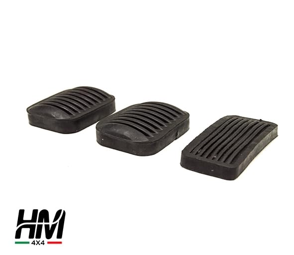 Image of Willy Paddle Rubber Set of 3 [Accelerator, Brake, Clutch] fit for Willys Parts| Spare Parts | Pedal Rubber kit