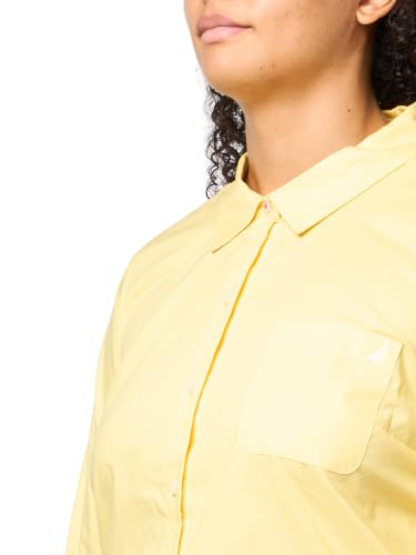 Image of Nautica Women's Button Front Long Sleeve Roll Tab Shirt