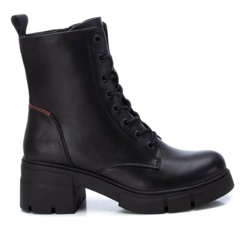 REFRESH - Botín Mujer Negro - Calzado Cómodo y Versátil - Moda casual - Modelo 17091901 (Talla 39)