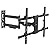 Mount-It! UL Certified Heavy Duty Full Motion TV Wall Mount for Most 37-80 Inch Flat Screen TVs, Wall Mount Bracket Max VESA 600x400, Holds up to 110lb, Full Motion TV Mount 55 inch, 65 inch, 80 inch