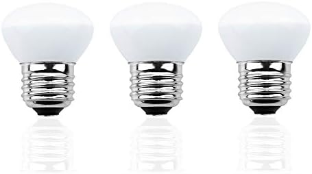 Bonlux E26 R14 Mini-Reflector Floodlight, 4W R14 Short Neck LED Bulb R14 40 Watt LED Spot Light Replacement, Daylight 6000K, 3-Pack