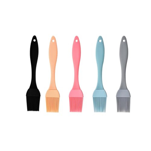 5 PCS Small Silicone Brush Cooking Oil Brush Food Brushes for BBQ Grill Kitchen Cakes Baking Brushes