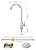 Brushed Nickel Cold Water Faucet Only,SUS304 Stainless Steel Cold Water Kitchen Faucet Single Handle Single Hole Cold Water Faucet for Kitchen,Outdoor, Garden and Bar with Hose and Longer Thread Pipe