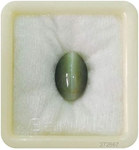 ASHWIN GEMS 14.25 Ratti / 13.52 Carat Cats Eye Stone Original Certified Natutal Lehsunia Ketu Gemstone (A132)