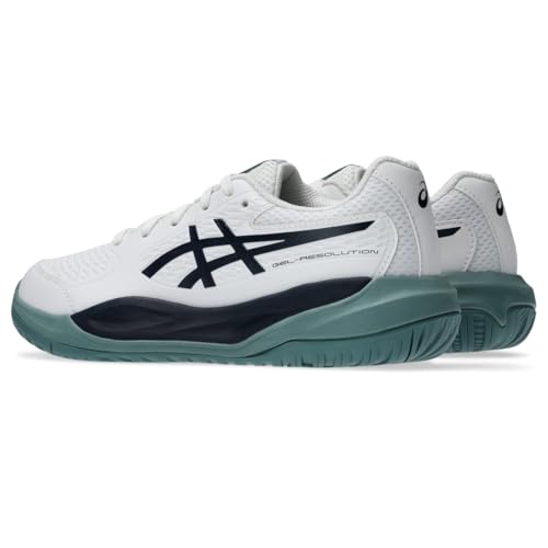 ASICS Kid's Gel-Resolution X GS Tennis Shoes, 6.5, White/Midnight - image 4