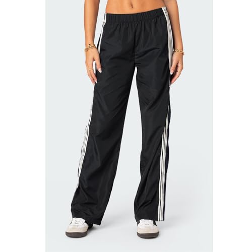 Women Casual Sweatpants Y2k Side Stripe Drawstring Sport Pants Wide Leg Jogger Pants with Pocket Summer Streetwear2