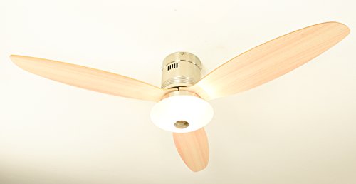 Ventilateur de plafond 132 cm avec éclairage et télécommande pour salon Aero - 4