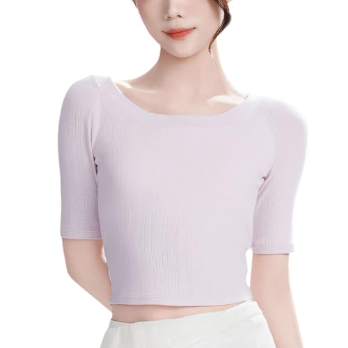 Elegante camiseta de baile APGLSXY con sofisticado diseño de cordones