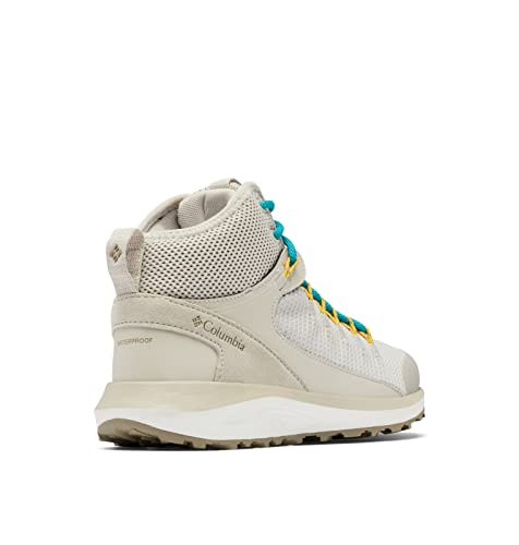 Columbia Tênis feminino Trailstorm Mid impermeável para caminhada, Nuvem de luz/nível do mar, 9 Wide