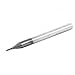 48mm Long 1mm Cutting Diameter 4mm Shank 4 Flutes HSS End Mill Cutter