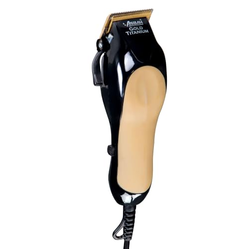 Image of ASBAH Professional Gold Clipper | Corded Trimmer With 8 Guide Comb | One Year Warranty, Lifetime Repair & Services (Multicolor) - Unisex