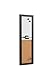 Bi-Office, Kombitafel Whiteboard und Memoboard Elemente, magnetisch, trocken abwischbar/ Kork, Schwarzer MDF-Rahmen, 60x20cm