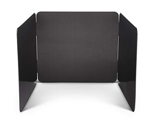 Hic Kitchen 3-Sided Splatter Guard, 9 X 30-Inches Folds Flat To 9 X 10.25-Inches, Carbon Steel #TOP1