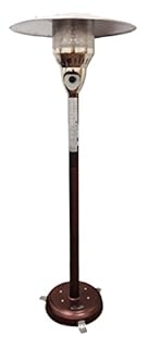 AZ Patio Heaters Natural Gas Patio Heater in Hammered Bronze