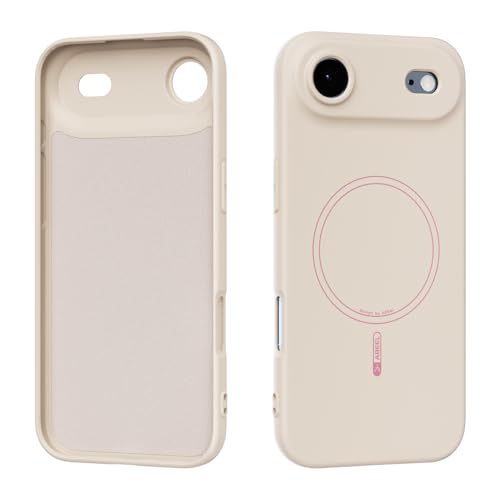 Coque iPhone 17 Air fine en silicone liquide blanc avec doublure microfibre douce