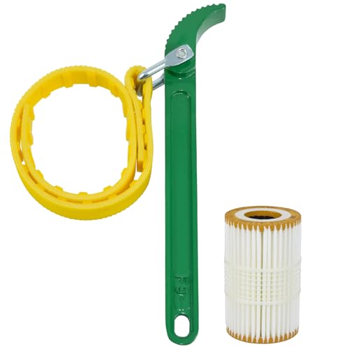 Thsakzo Adjustable Strap Wrench, 9’ Handle, Rubber Strap Pipe Wrench, Oil Filter Wrench, Jar Opener, Shower Head Wrench, Water Filter Wrench