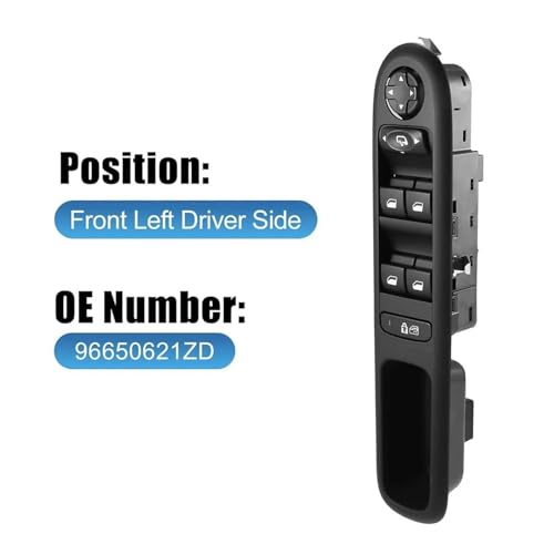Commande commutateur 96650621ZD pour bloquer et clore vos vitres coincées