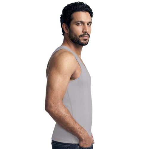 Image of dermawear Men Zenrik High Compression Shapewear Vest for Chest and Abdomen