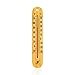 Produktbild defull Extra großes 26,7 cm Holzthermometer Wandthermometer Holz Innen Thermometer mit Doppelskala  &  Haushaltsthermometer für Home Office Lager Gewächshaus