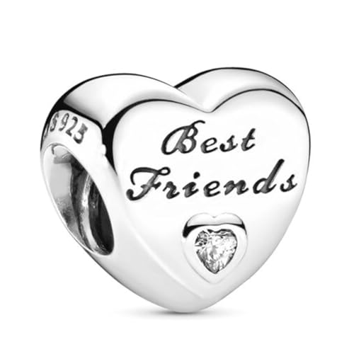 Wedanor Donna Ciondolo Best Friends Heart Argento 925 Colgantes con