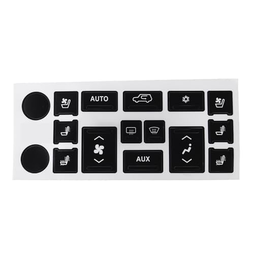 Autocollants boutons de commande climatisation Cadillac Escalade finition haut de gamme