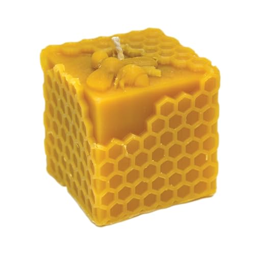 LYSON Moule en silicone 3D pour bougies en cire d'abeille - Hauteur : 6 cm - Pour la fabrication de bougies en cire d'abeille - Idée cadeau réutilisable